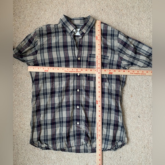 Kardo Fair Wage Plaid Button Down Shirt sz Large PWM2 - Picture 5 of 9